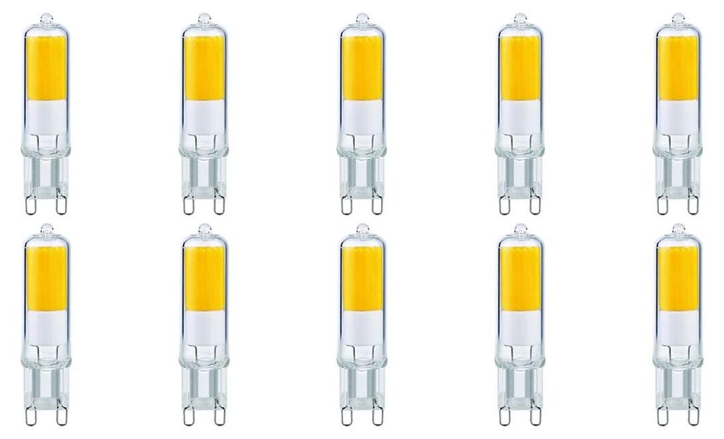 SPL G9 LED Röhrenlampe 2,2W 250lm 2700K Warmweiß 10 Stück