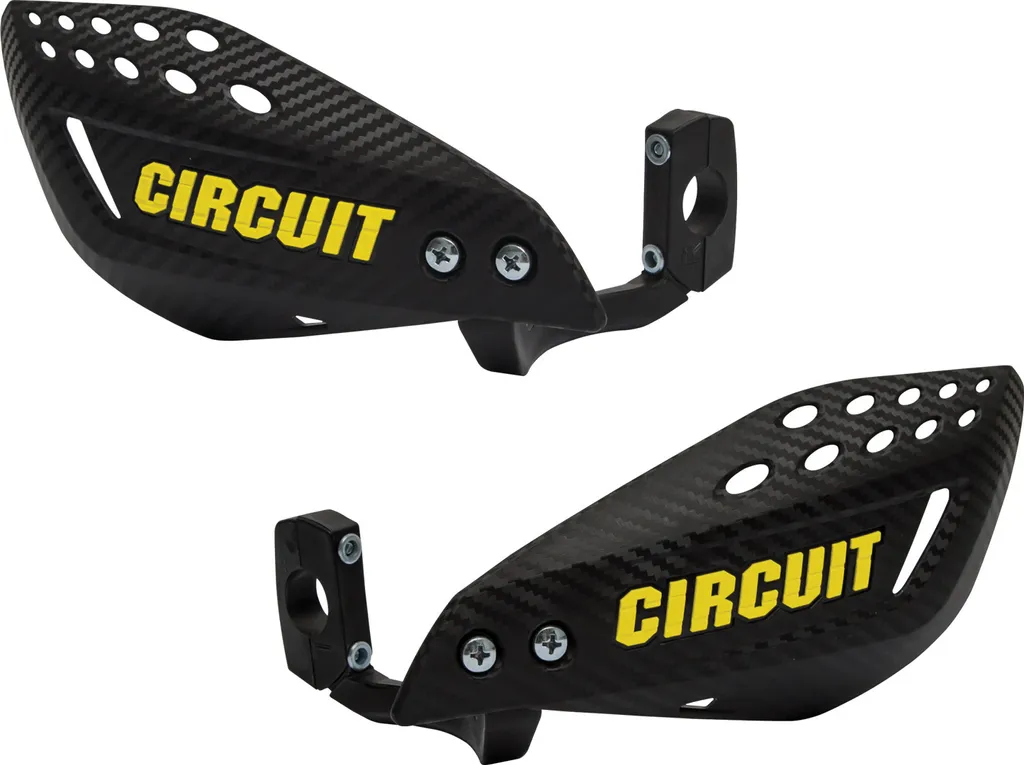 Garde-mains Circuit : Protégez vos Leviers avec Style Carbone Jaune