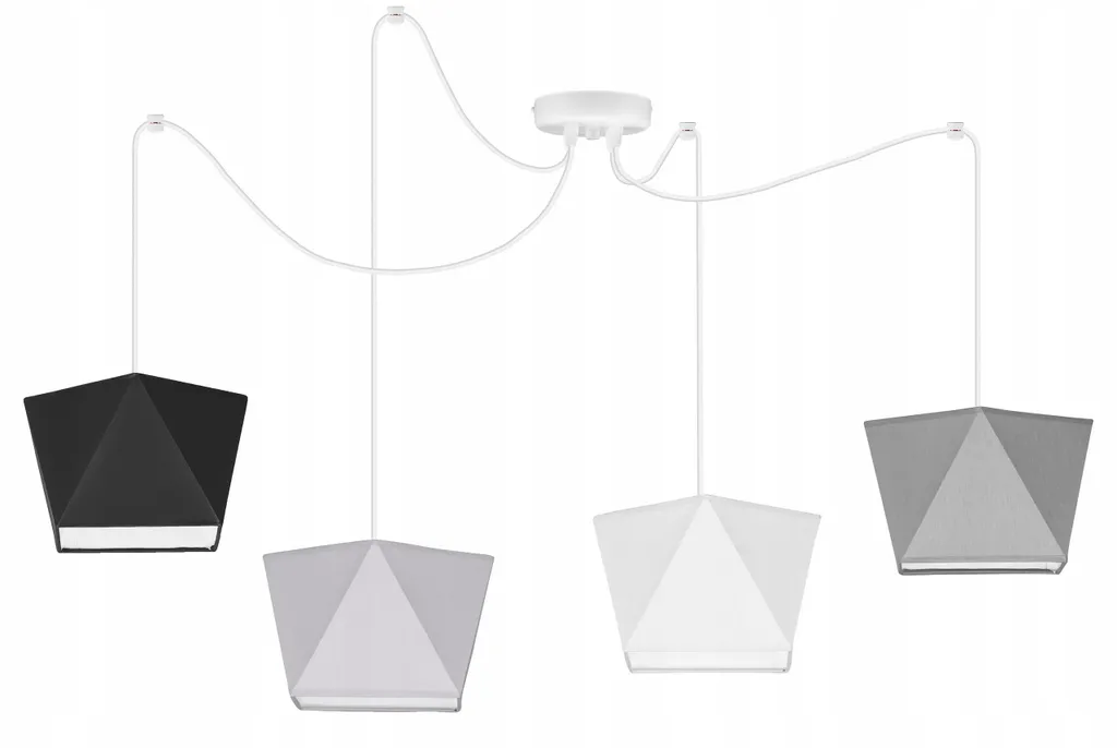 Lustre suspension araignée style loft rétro pour ampoules E27 - 7