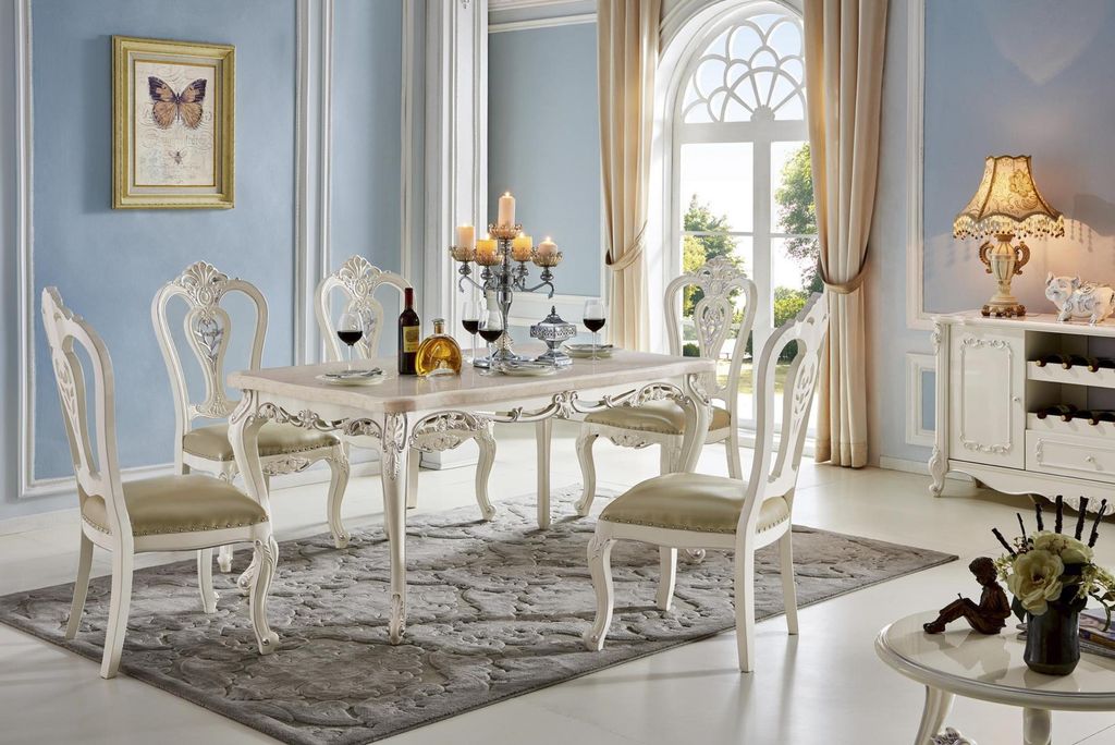 Stuhl Set 4x Stühle Polster Garnitur Küchen Wohnzimmer Esszimmer Set Designer