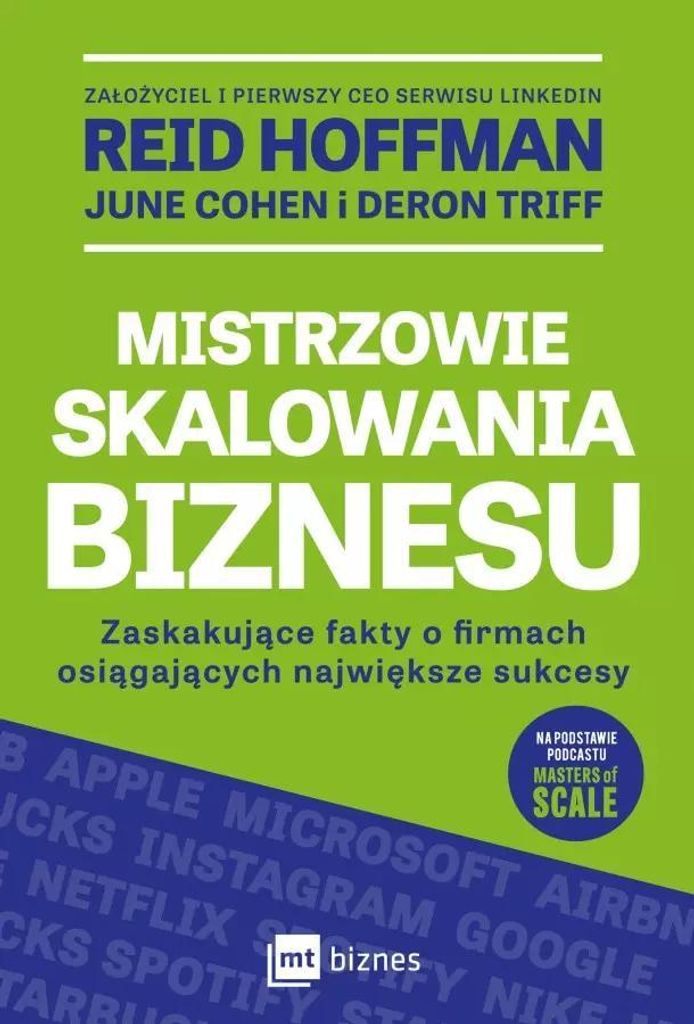 Mistrzowie skalowania biznesu Reid Hoffman, June Cohen, Deron Triff (Buch auf Polnisch)