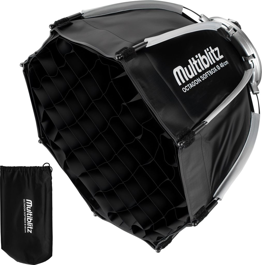Multiblitz Octagon Softbox Ø 40 cm z mini adapterem Bowens, Zdjęcie produktu 
