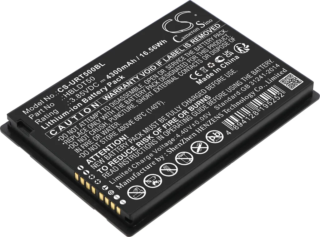 Batterie de Rechange pour Terminal Mobile Urovo DT50S remplace HBLDT50