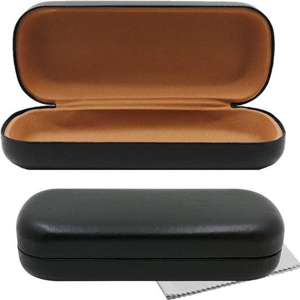Hardcase Brillenetui Softtouch – Inklusive Mikrofasertuch – Produktbild 