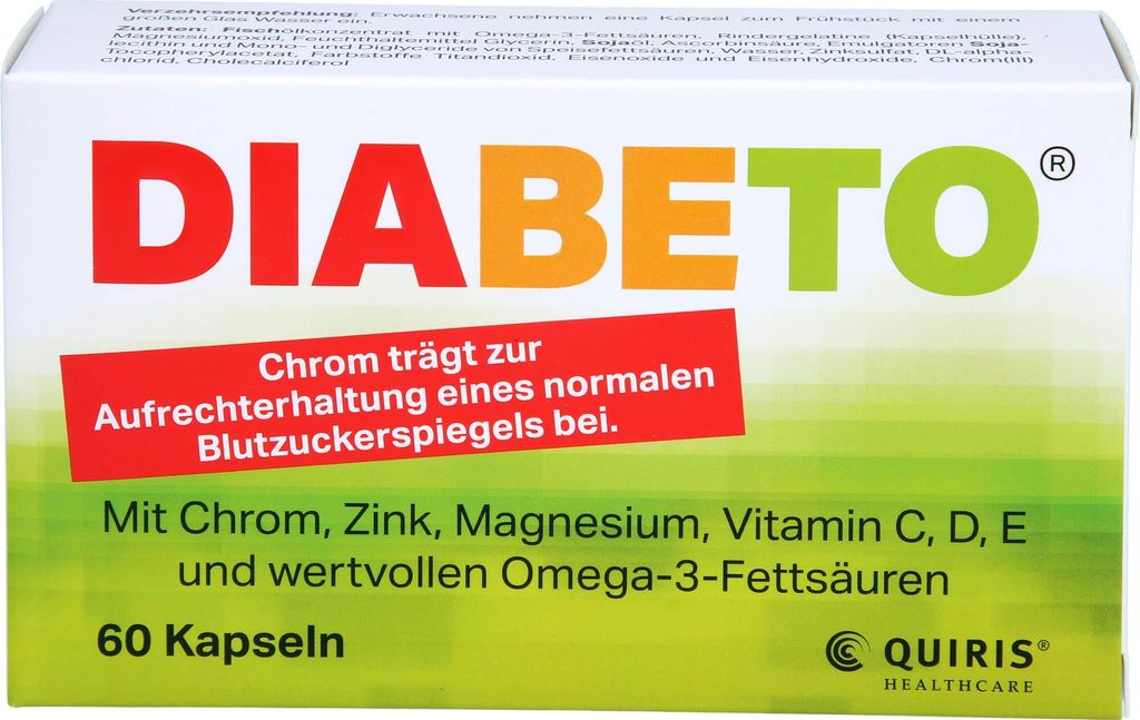 DIABETO Kapseln, 60 St. Kapseln Produktbild 