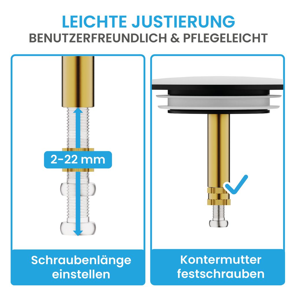Bächlein Universal Badewannenstöpsel - Abfluss-Stopfen aus Produktbild 4