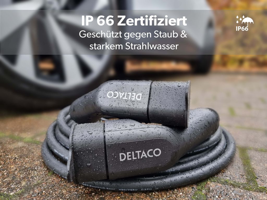 DELTACO e-Charge, Kabeltyp 2 - Typ 2, 1-phasig, 16A, 10M Produktbild 10