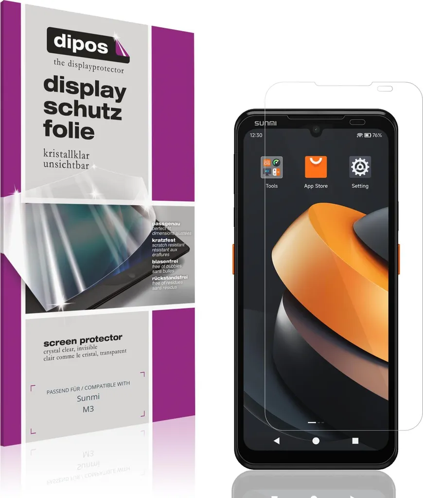 4x Screen Protector Sunmi M3 - dipos Claro Clear Protection