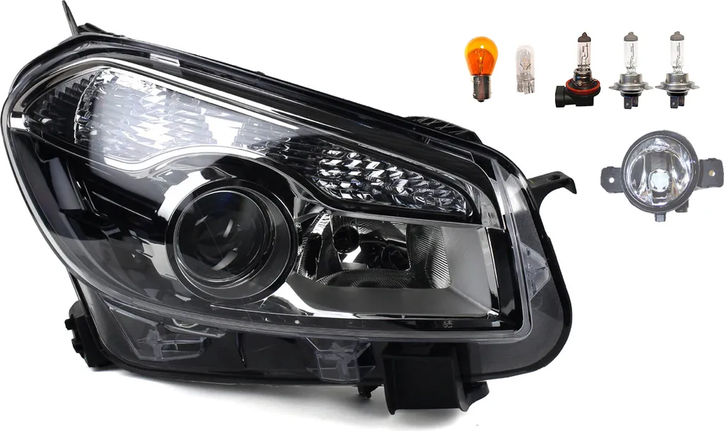 Proiettori Alogeni Johns per Nissan Qashqai J10 03/10- H7 H7 R + Fog