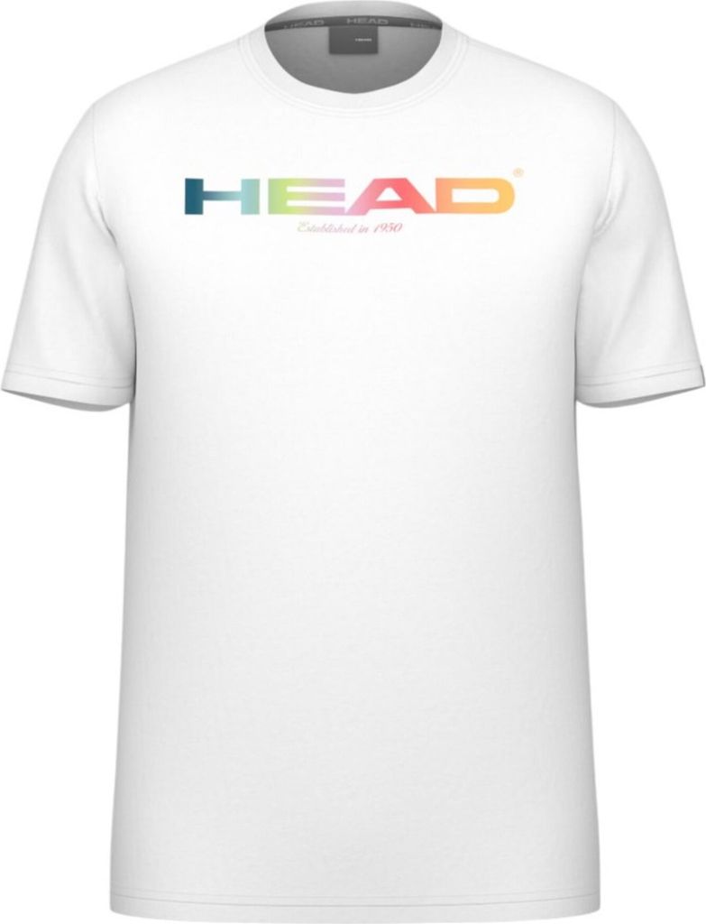Head Herren Kurzarm T-Shirt aus der Rainbow Kollektion in der Farbe Weiß