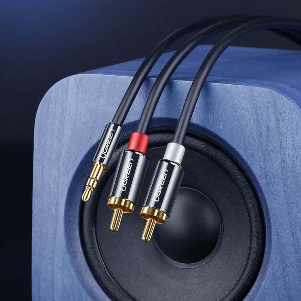 Ugreen AV116 Audio Kabel 3,5 mm Klinke auf 2RCA, 2m, Produktbild 10