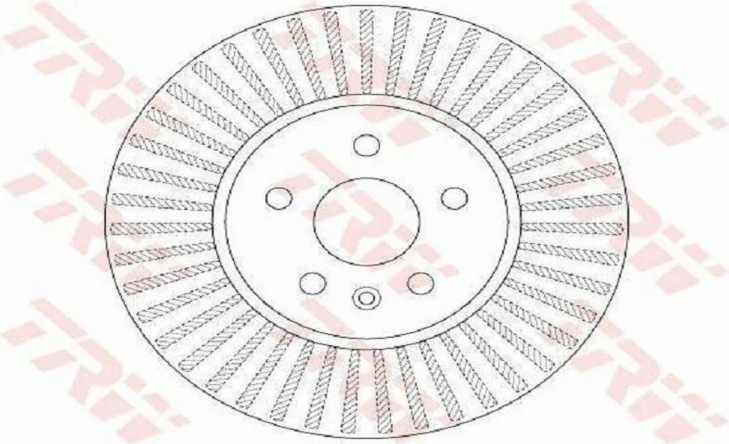 2x Disques de Frein TRW DF6629 pour OPEL Mokka X et CHEVROLET Trax