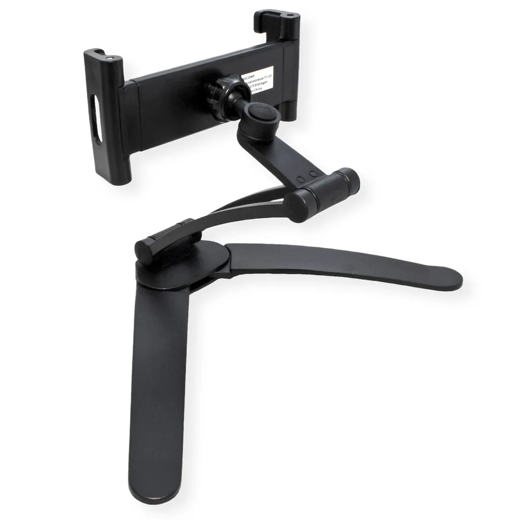 Value 17.99.1192 Support Tablette en Acier Noir - Design Ergonomique - 10
