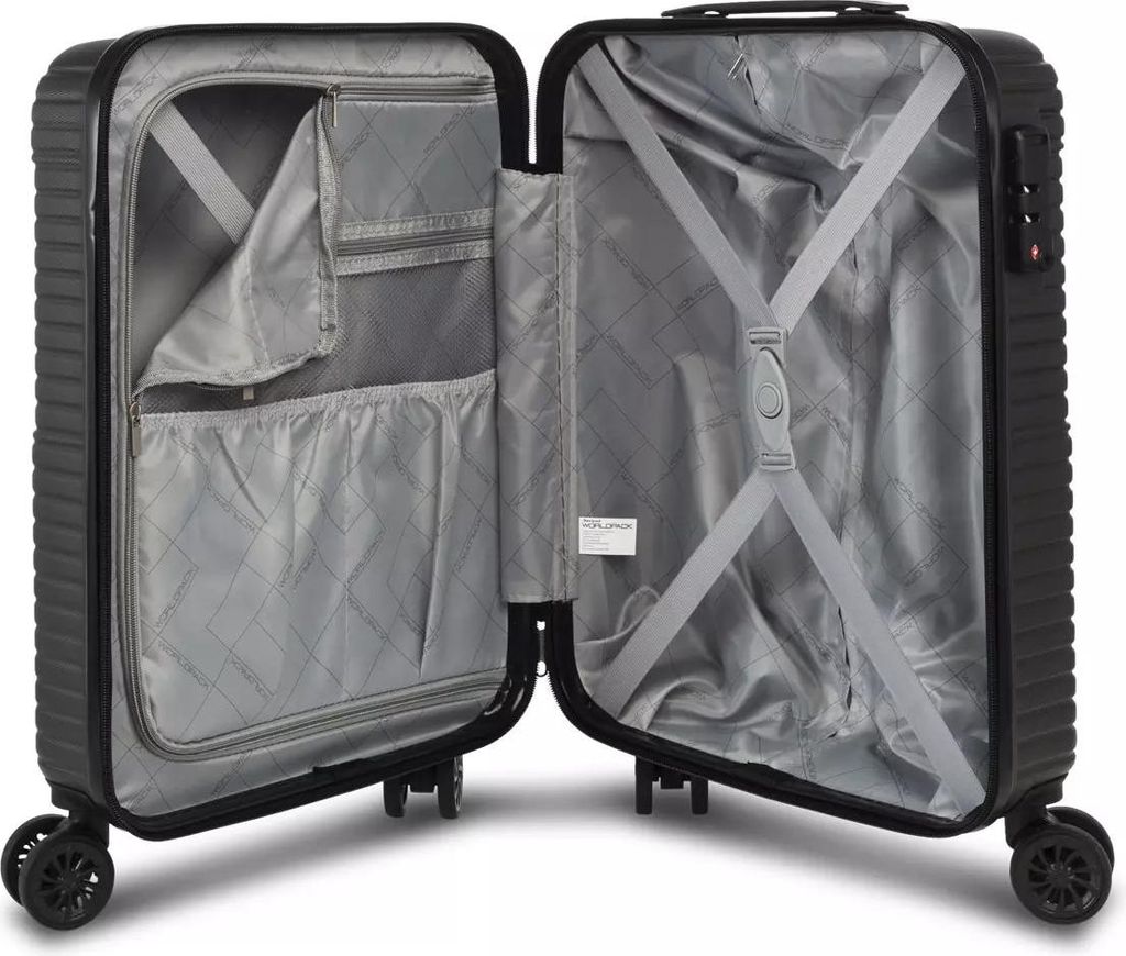 fabrizio ABS trolley valise rigide H 55 cm, marron Image du produit 
