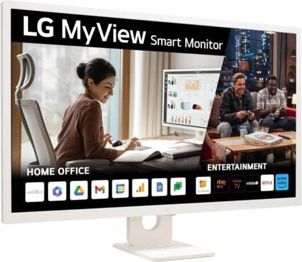 Monitor Smart LG 32SR50F-W 32" IPS Full HD  webOS23  Produktbild 