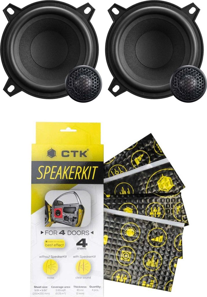 Lautsprecher Emphaser ECP-G4 inkl. CTK Speakerkit Dämmpaket -