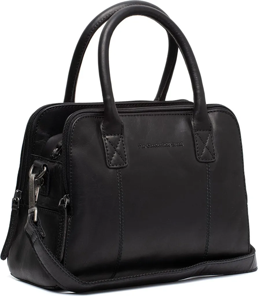 Borsa Ezra The Chesterfield Brand Nera: Tracolla in Pelle Premium