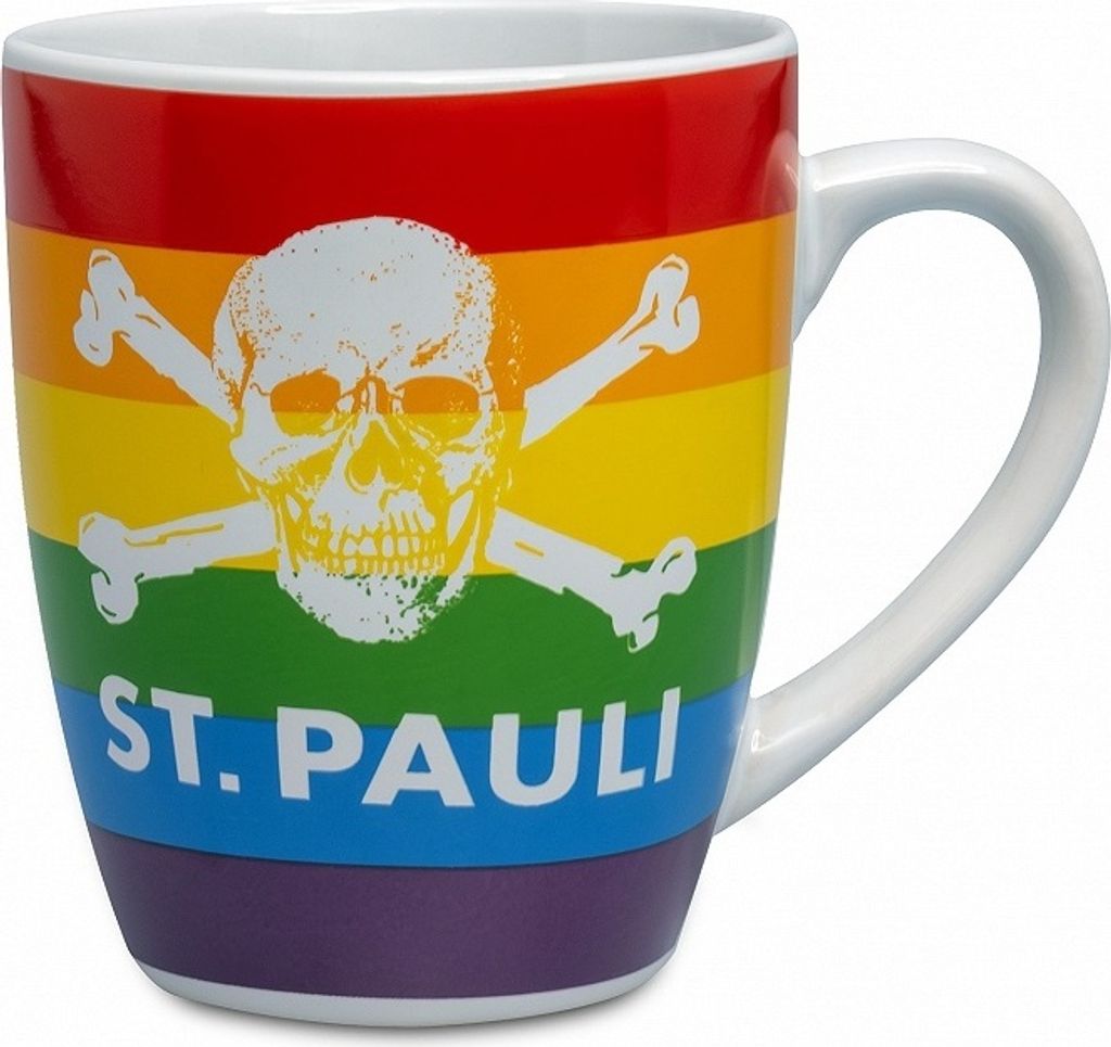 St. Pauli - Regenbogen Totenkopf, Kaffeebecher