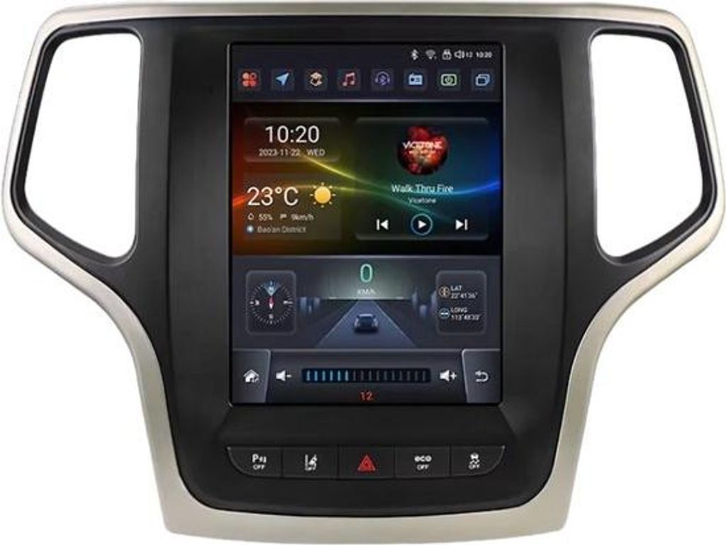 Autoradio con Bluetooth e CarPlay per Jeep Grand Cherokee Immagine del prodotto 