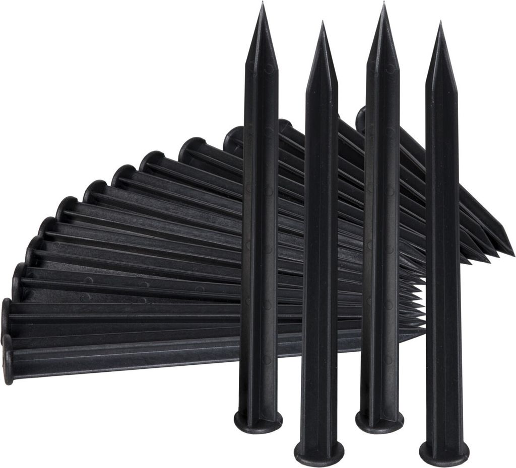 HOLZBRINK PVC Anker zur Befestigung von Rasenkante, Set 15 Stck., HRK-Z01