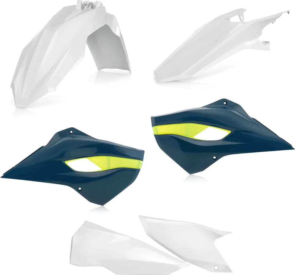 Kit carénage ACERBIS 6 pièces Husqvarna 2016 coloris bleu et blanc