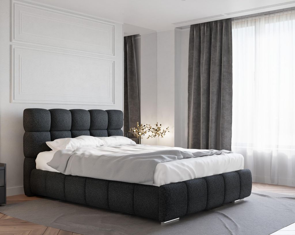 BLISS Polsterbett mit Bettkasten, ohne matratze