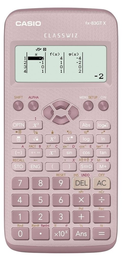 Calcolatrice scientifica Casio fx-83GTX rosa - Versione Immagine del prodotto 