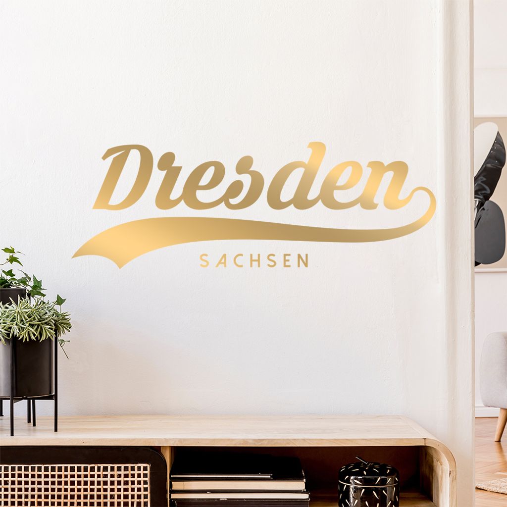 Dresden Sachsen Wandtattoo Wandaufkleber Wall Sticker - Dekoration, Küche, Wohnzimmer, Schlafzimmer, Badezimmer