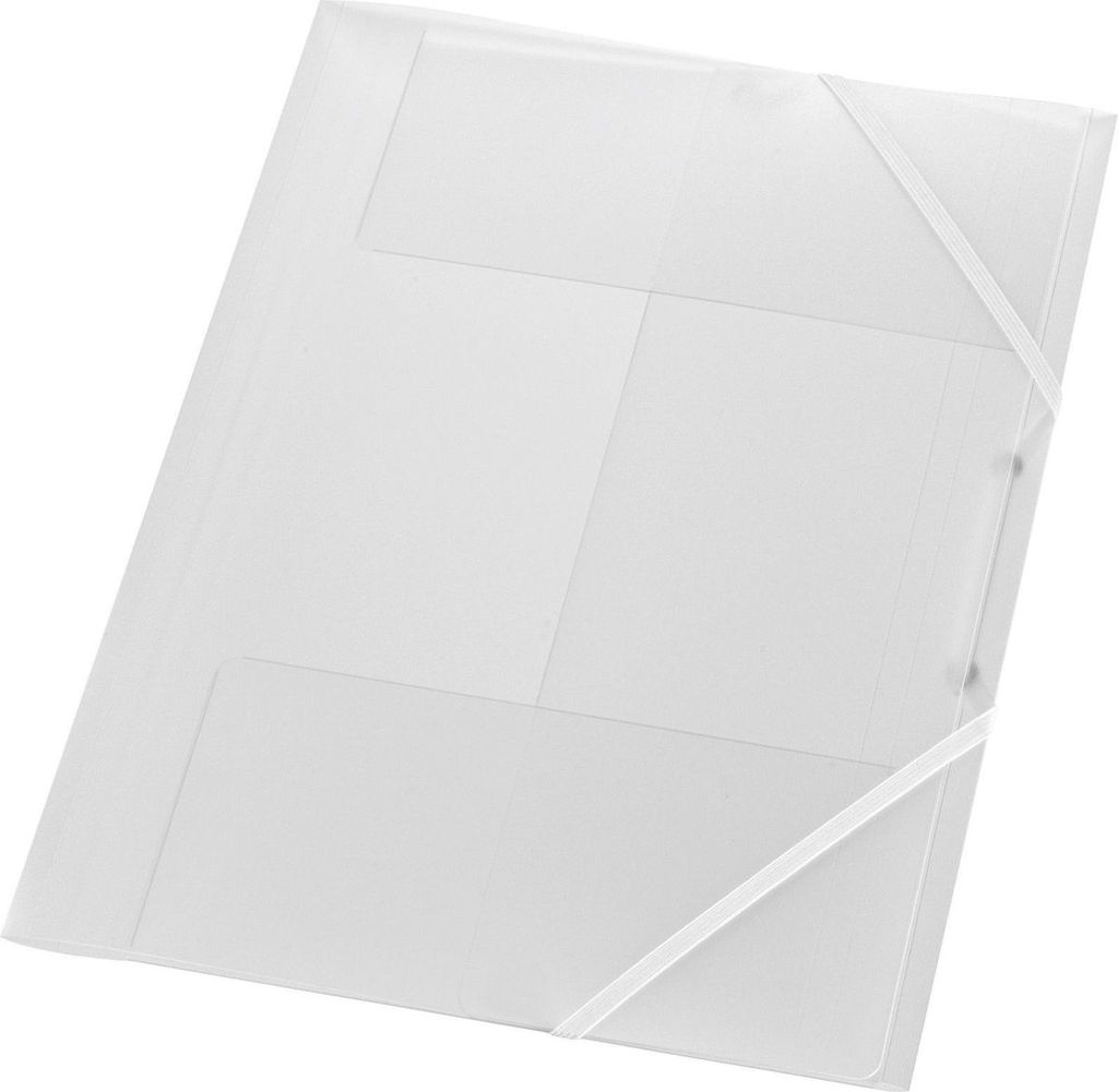 Gummizugmappe A4 PP farblos transluzent Packung mit 10 Produktbild 