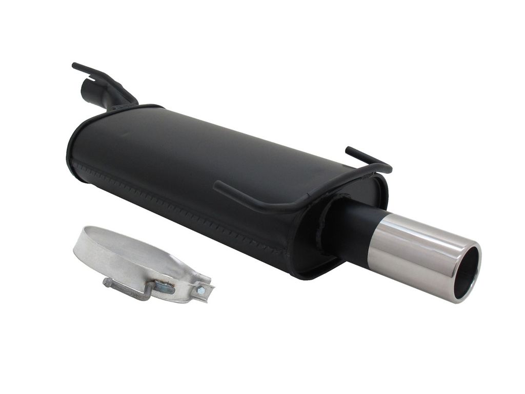 Novus Sportauspuff für Opel Astra F / Opel Kadett E Endschalldämpfer 1x76mm