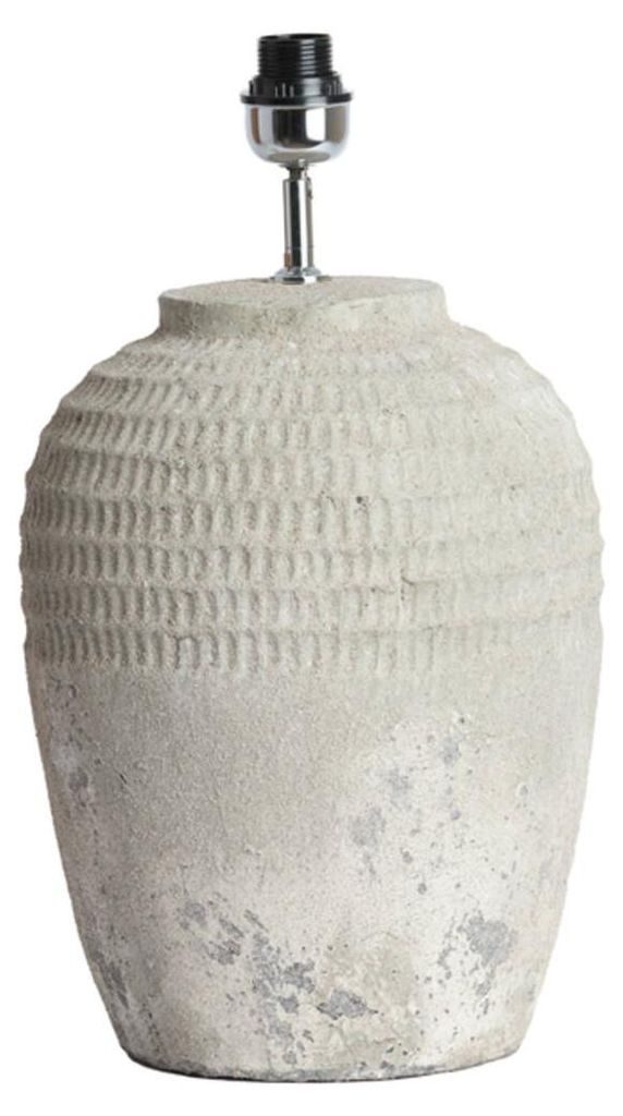 Light & Living - tischlampe - MINORA - grau - keramik - einzelne leuchte - E27 - 1743027