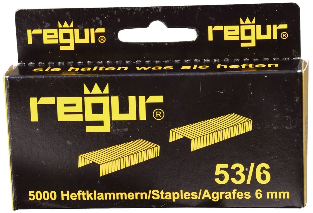 Regur 53/6 Punti Metallici Zincati | Ideali per Tessuti e Decorazione