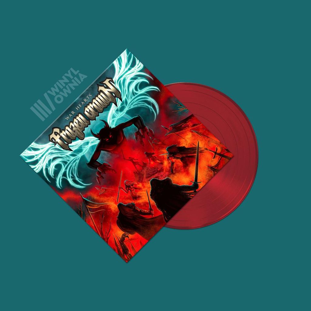 ++ FROZEN CROWN War Hearts LP Transparent Red Zdjęcie produktu 