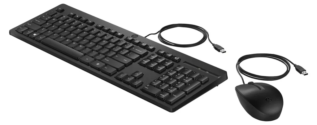 Clavier et Souris HP 225 Silencieux et Ergonomique à Connexion USB