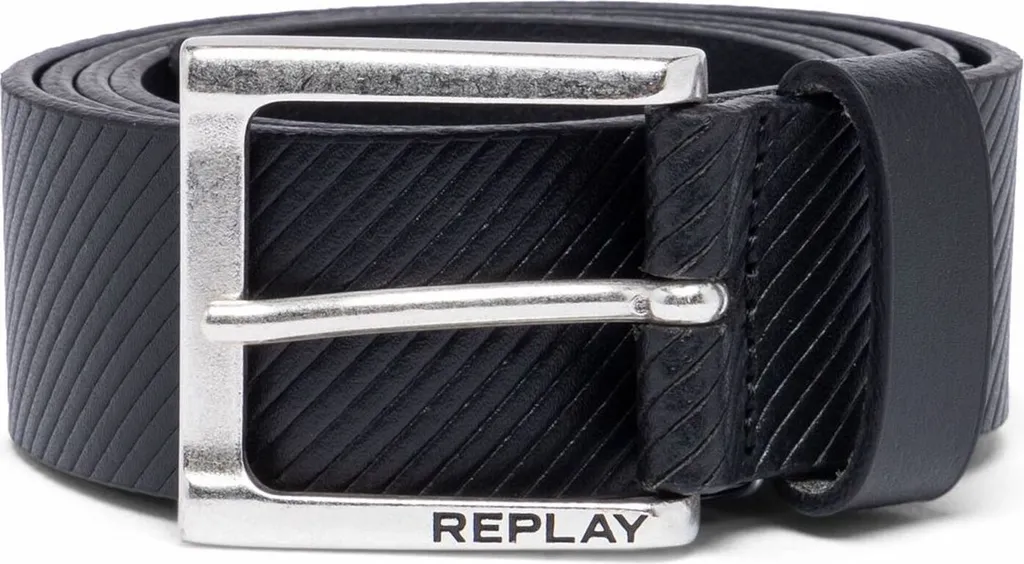 Cintura REPLAY Pelle Uomo W105 Black Nero | Vera Pelle Originale