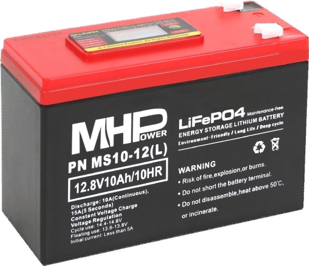 MHPower MS10-12(L) Lítiová batéria LiFePO4 12 V/10 Ah, Obrázok produktu 