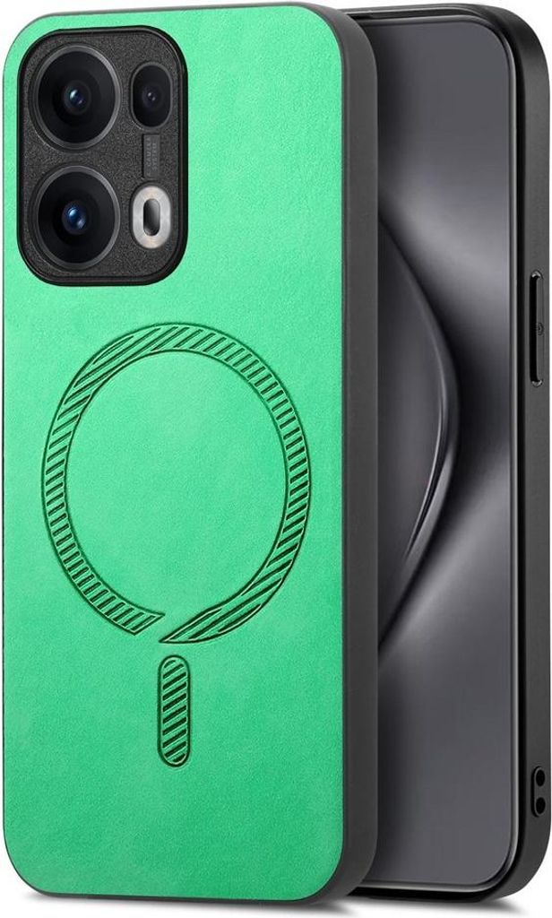 MagSafe Hülle für Oppo Reno13 Pro - Phonesta Retro Back Cover - Grün
