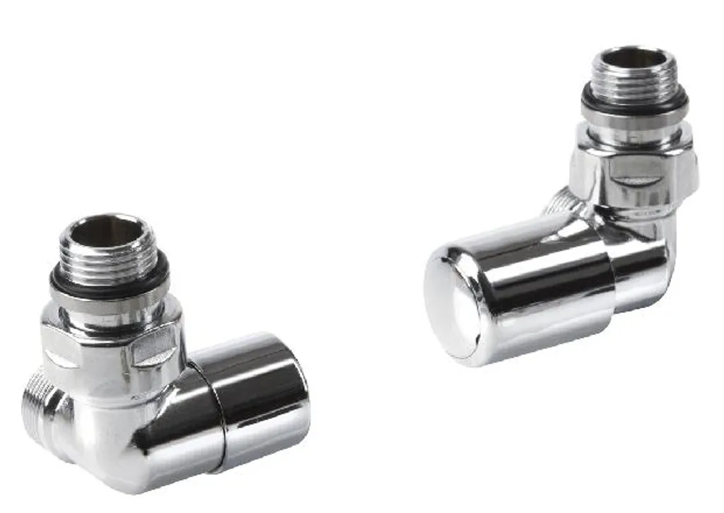 Valvole Radiatore Aqualine First Angolo Cromo CP920S - Design Top