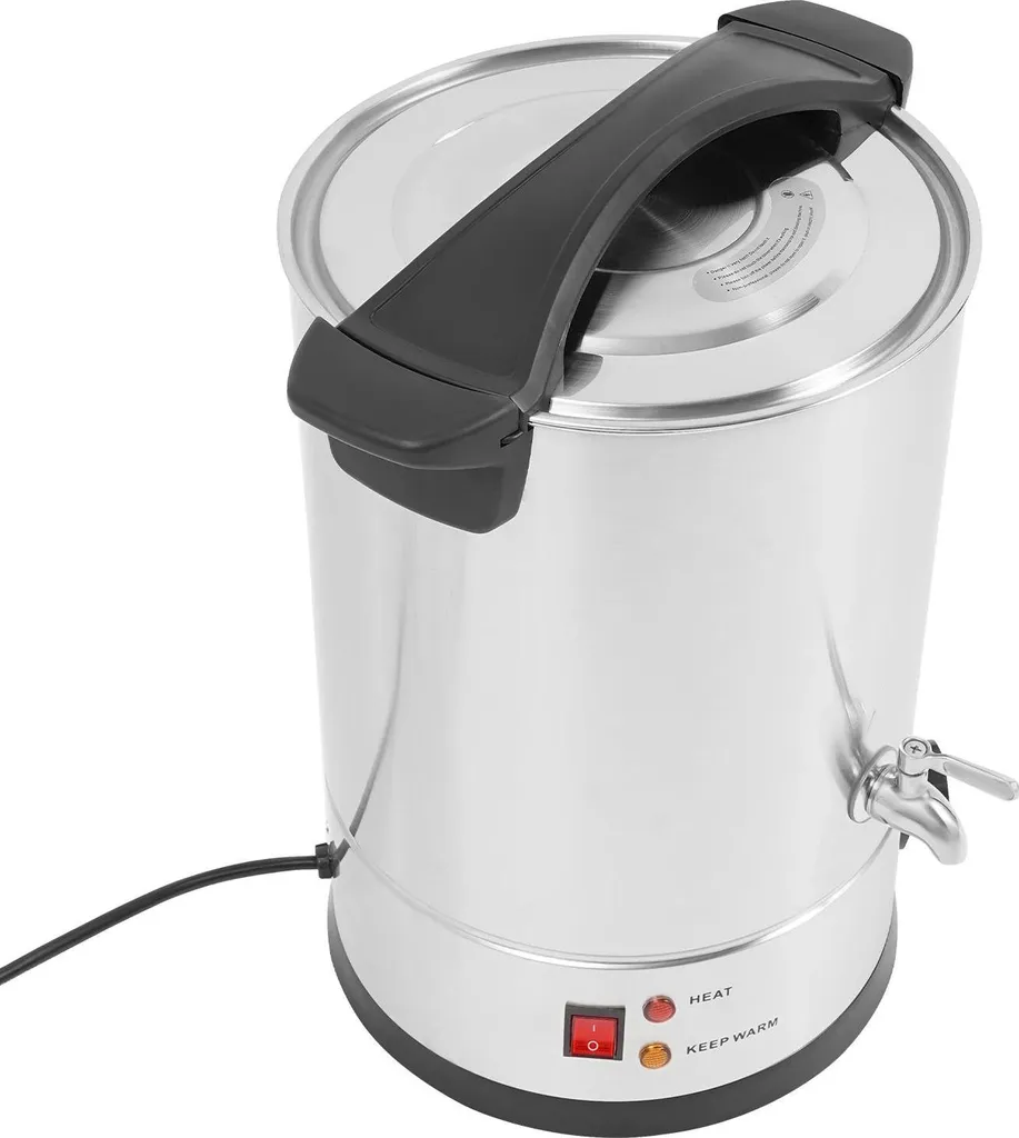 Récipient pour faire fondre la cire 12L, fondoir inox argenté pour salon