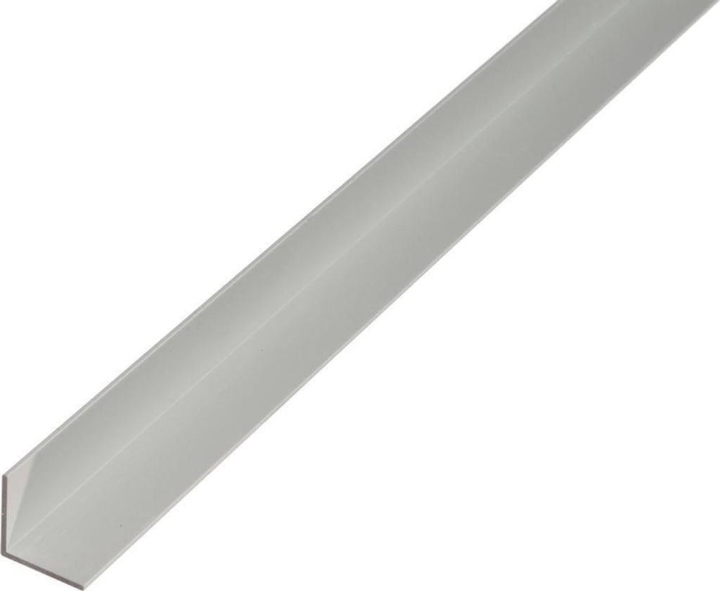 Alberts Winkelprofil | Aluminium, silberfarbig eloxiert | 2000 x 20 x 20 mm