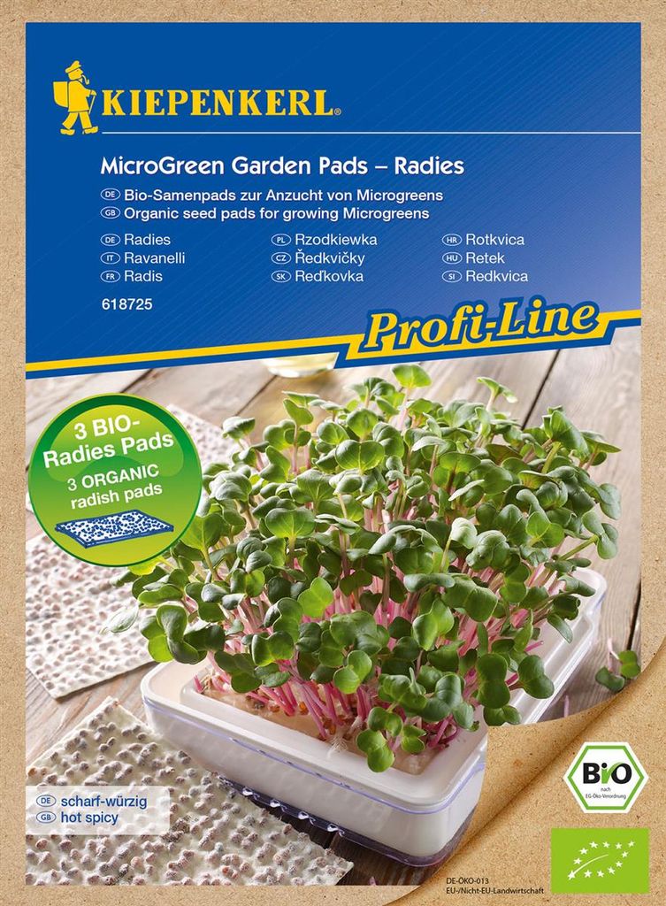 Kiepenkerl Profi-Line Microgreen Pads Radiessamen, Nachfüllpad