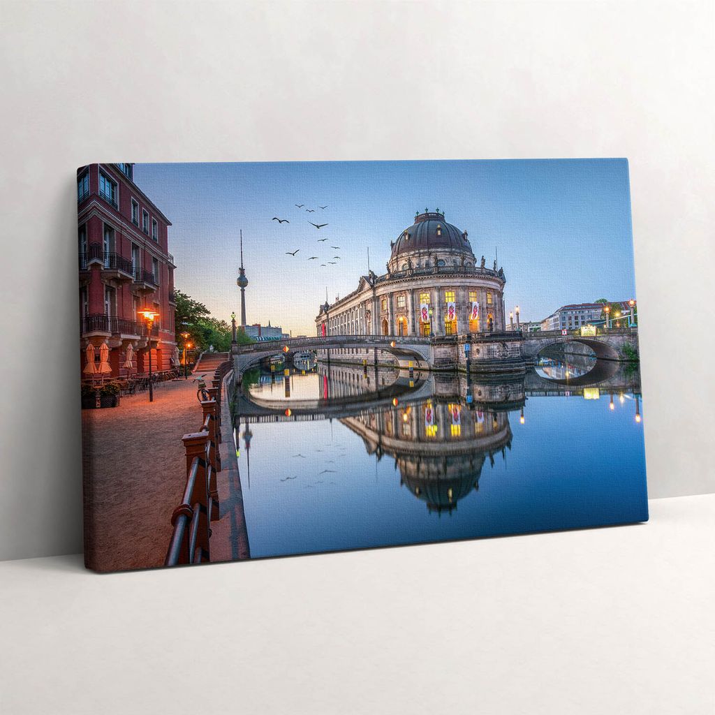 Bode-Museum in Berlin – Leinwandbild Wandbild – 30x20 cm – Leinwandbilder – Wandbilder – Schlafzimmer – Flur