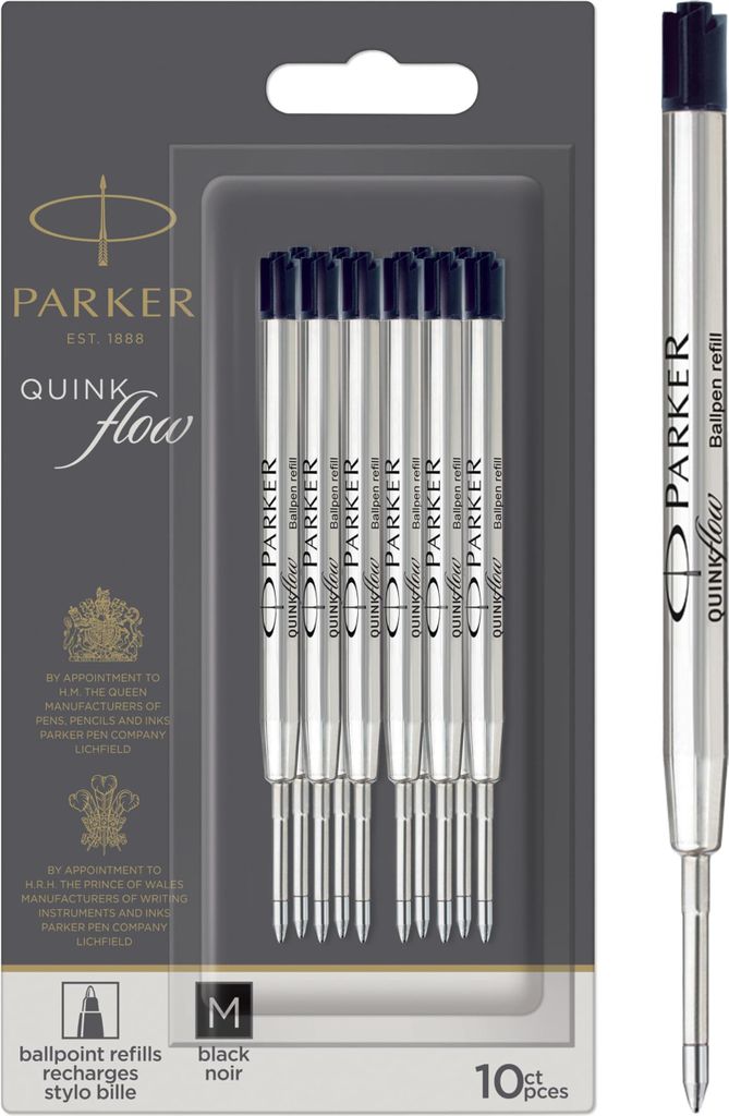 PARKER Kugelschreiber-Großraummine QUINKflow 10er Blister Produktbild 