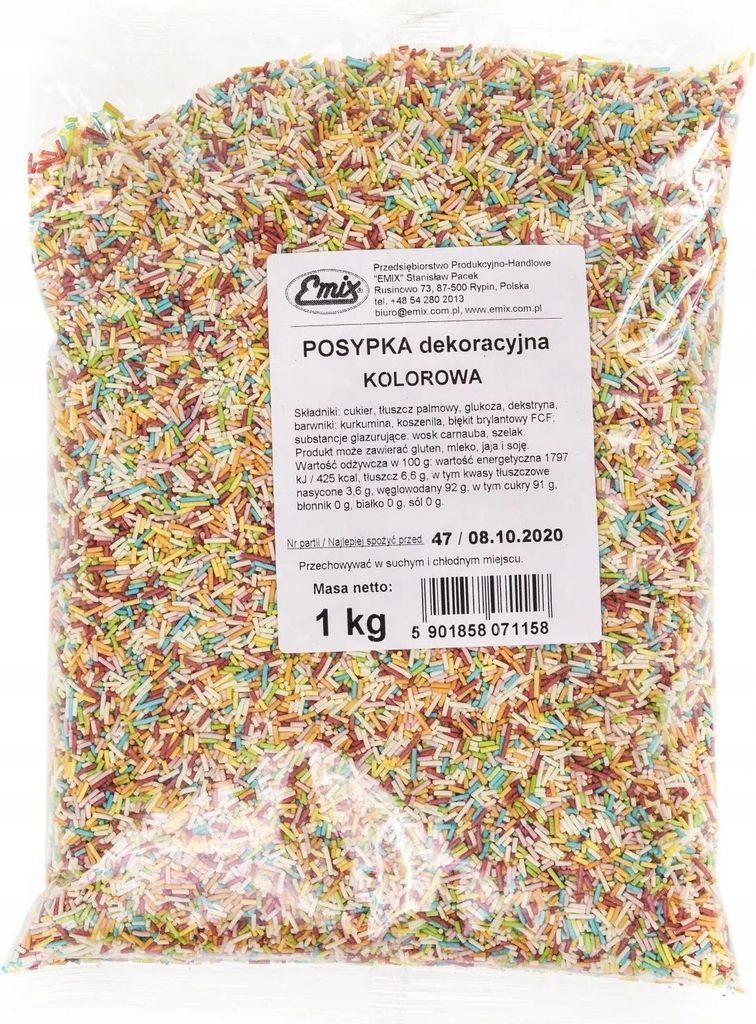 Posypka Dekoracyjna Kolorowa 1 kg Obrázek produktu 