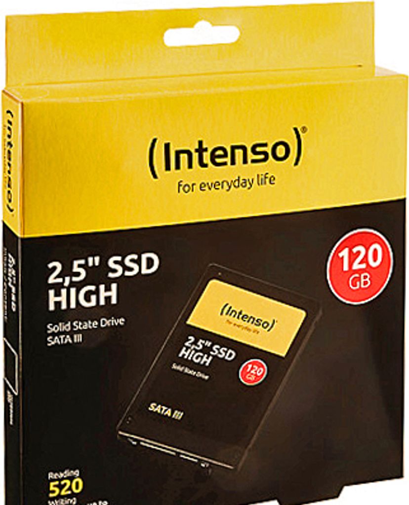 Intenso 3813430 Intenso 2,5  SSD HIGH      120GB SATA III Productafbeelding 