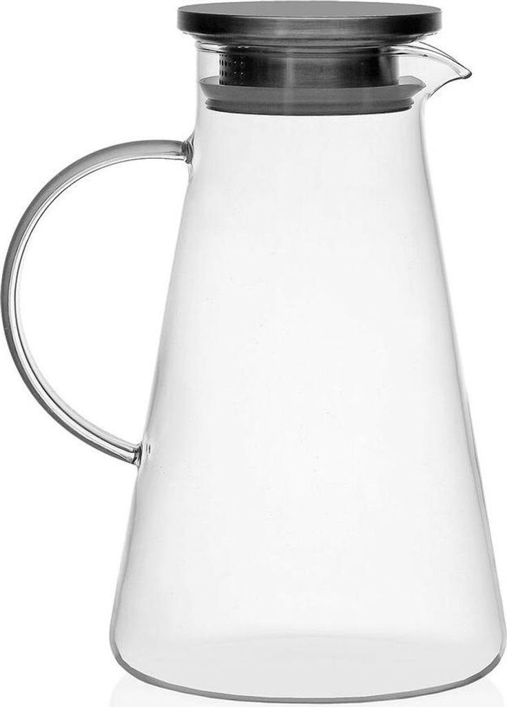 Krug versa 1,8 l Edelstahl Glas Glas Borosilikatglas de