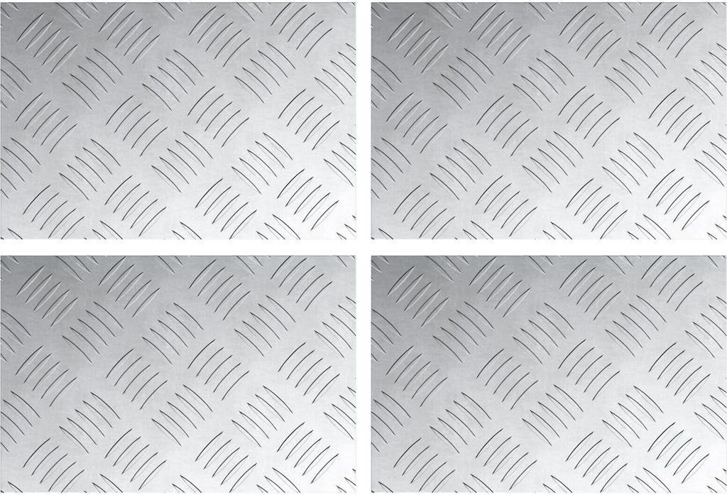 Möbel Aluminium Rutschfeste Platten 4 Stück 30x20 cm - Stufenmatten 4104242