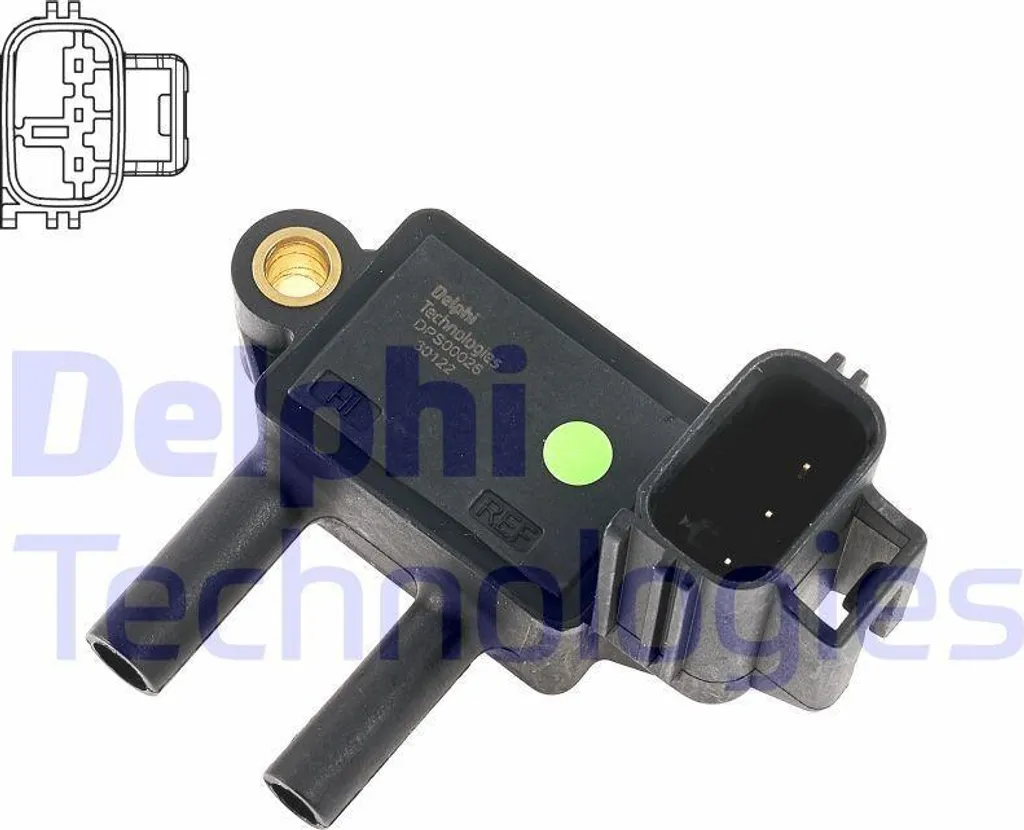 Capteur de pression différentielle DELPHI DPS00026-12B1 pour Ford Focus