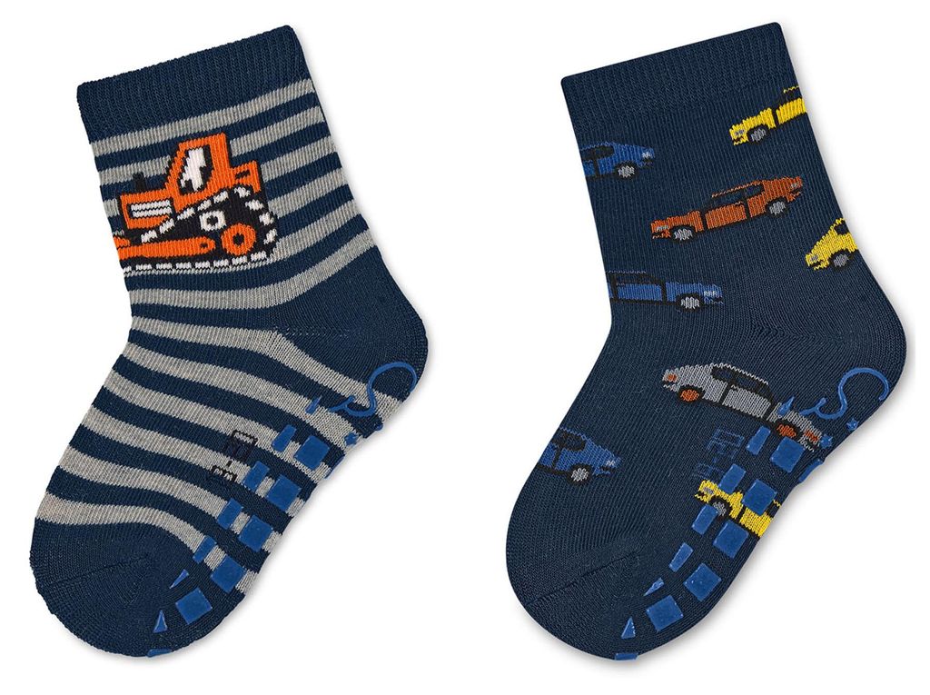 Sterntaler ABS Socken 2er-Pack Bagger + Autos