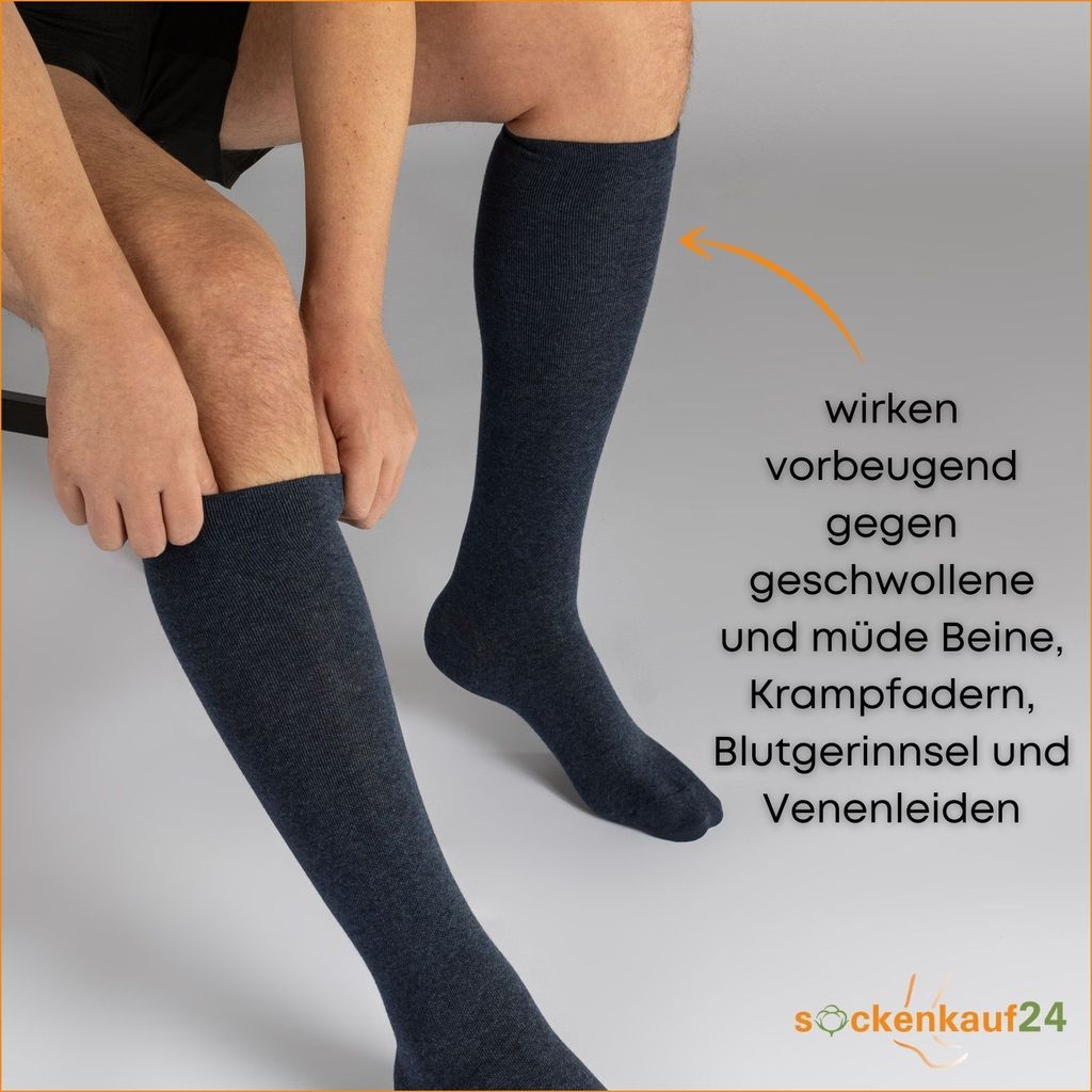 2 I 4 Paar Stützstrümpfe Reisestrümpfe Kompressionsstrümpfe Produktbild 4